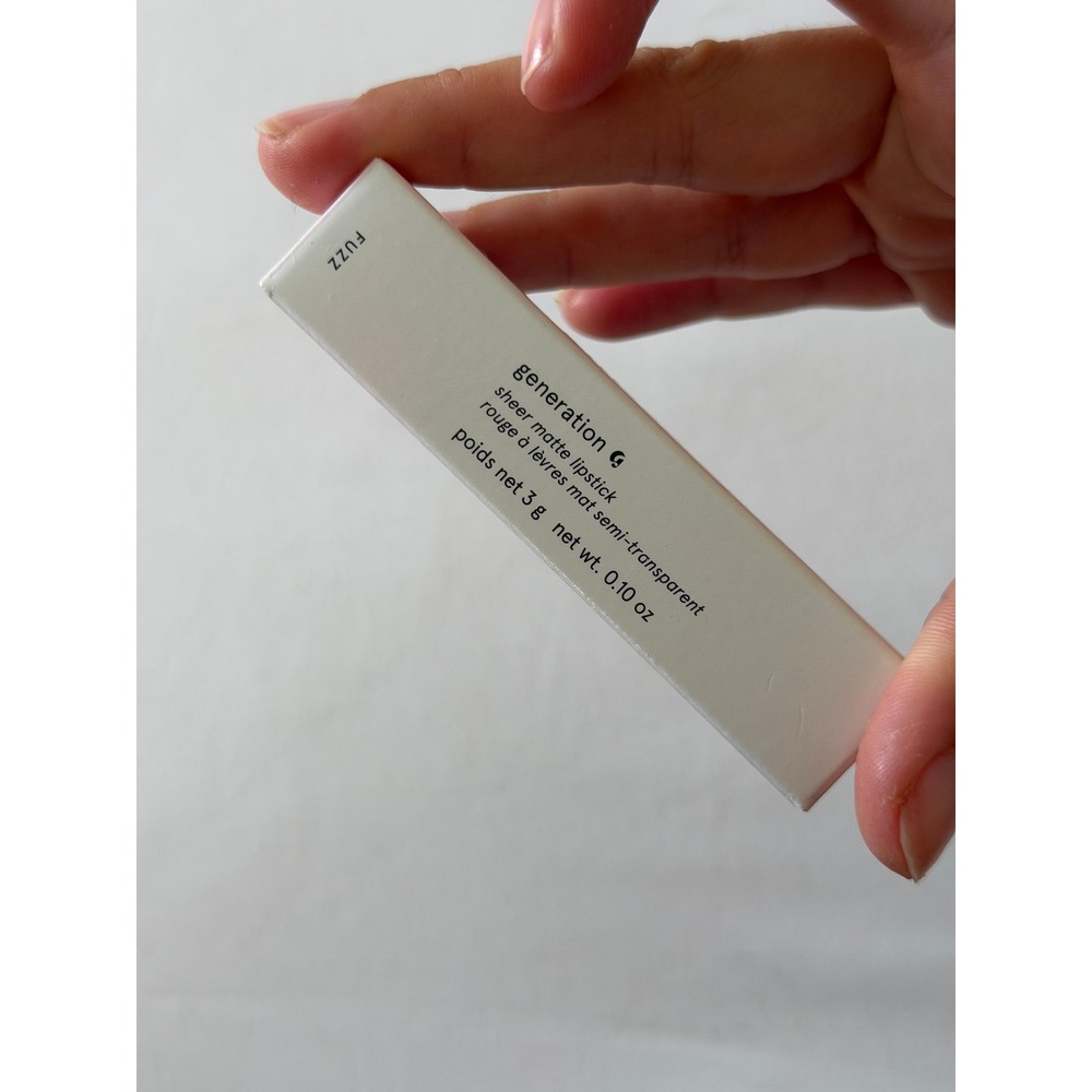 Glossier Generation G Sheer Matte Lipstick Fuzz 0.10 oz New in Box